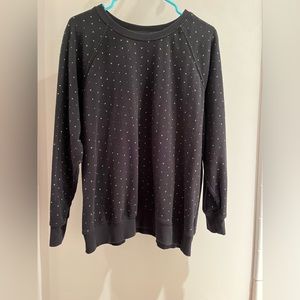 Torrid Size 1 Black w/Silver Stars Sweatshirt